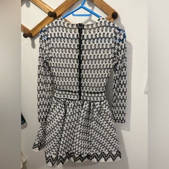 NWOT-Maje Royan Dress Women's Medium Long Sleeve Lace Embroidered Patterned - Picture 7 of 10